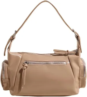 Shoulder Bag Soft PU Leather Underarm Bag Multi-Pocket Hobo Bag Trendy Tote Bag for Women Work Shopping Travel