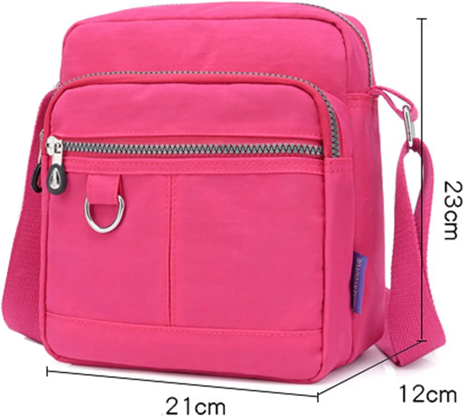 Shoulder Bags for Men Casual Nylon Purse Handbag Crossbody Bags Shoulder Bag Handbag For Women Small (Purple, One Size)