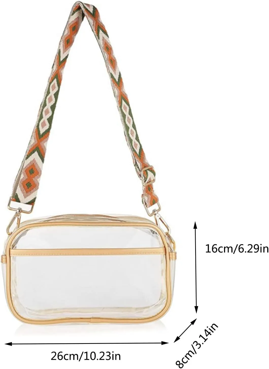 Shoulder Bags for Women Women Shoulder Bag Fashion New Pattern Simple Solid Color Transparent Womens (White, One Size)