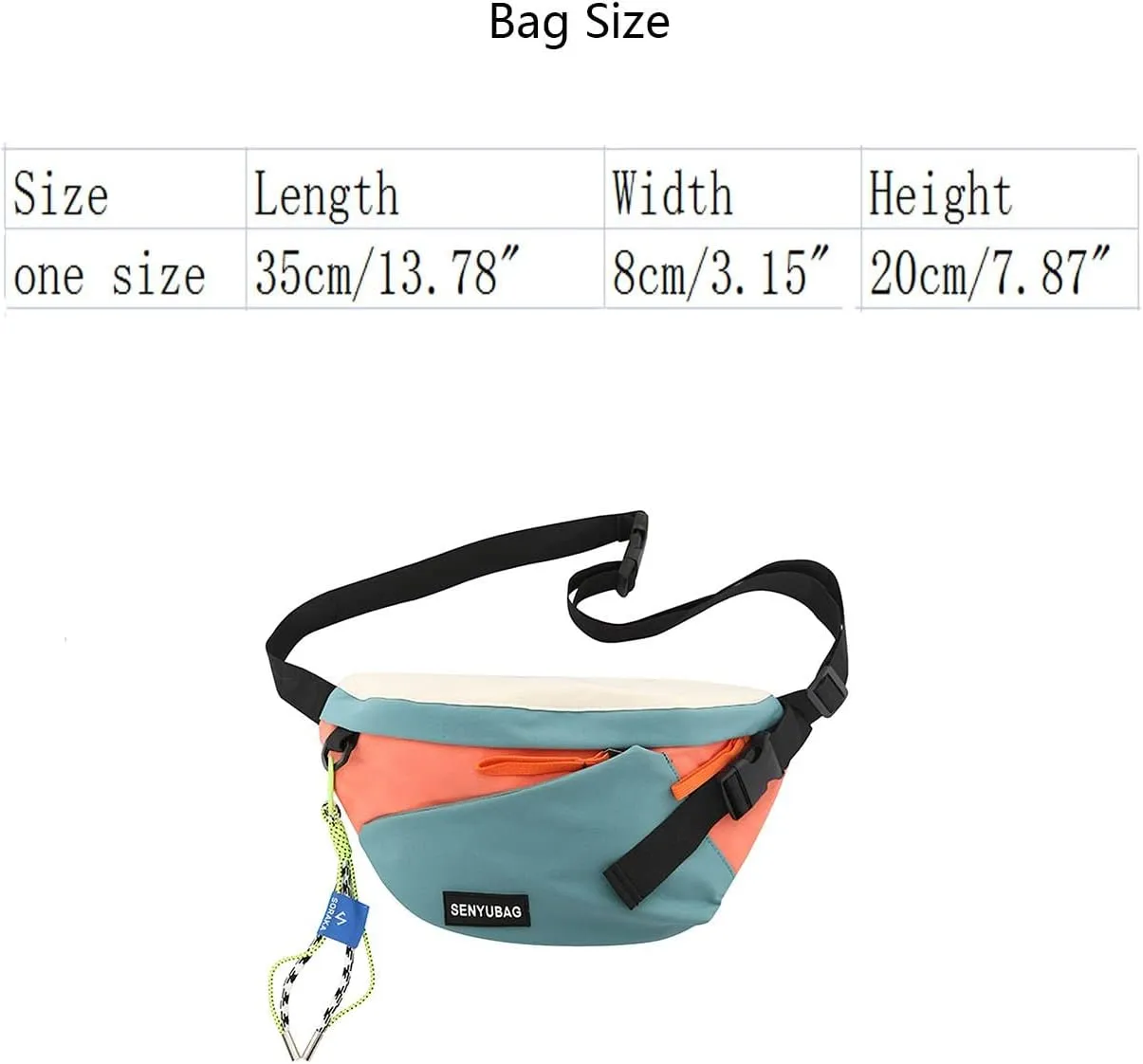 Shoulder Bags Men And Women Fashion Trend Capacity Messenger Bag Simple Casual Camping Bags (Mint Green, One Size)