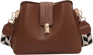 Shoulder Bags Vintage Simple Small PU Leather Bucket Crossbody Bags for Women Designer Lady Shoulder Handbags Totes