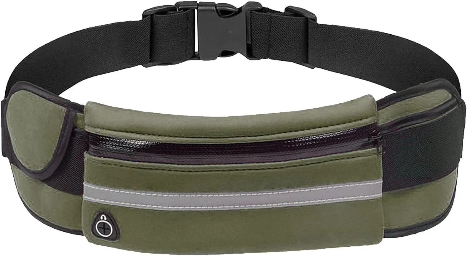 Slim Running Belt, Waterproof Fanny Pack for Men,Phone Holder for Running,Reflective Waist Bag,Runners Belt Pouch,Money Belt,Waist Pack Bag for Workout Travel Running Camping