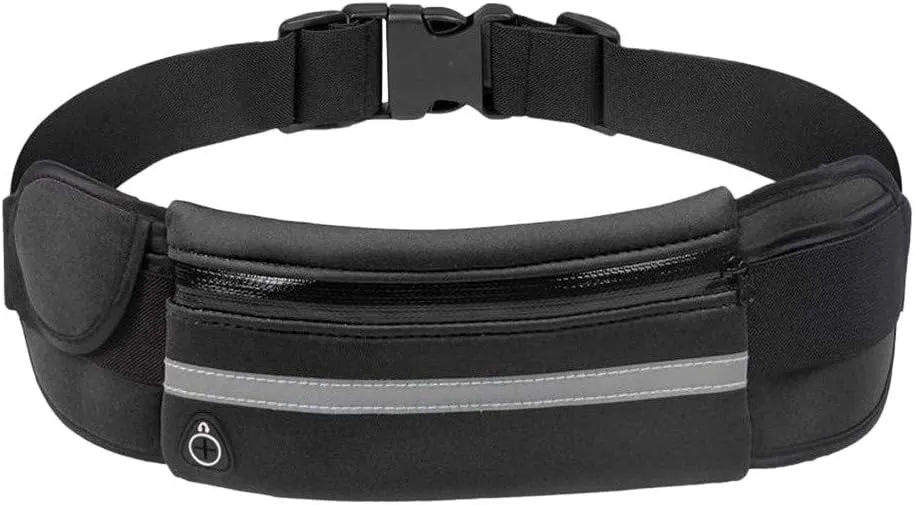 Slim Running Belts for Women, Waterproof Fanny Pack for Men,Phone Holder for Running,Reflective Waist Bag,Runners Belt Pouch,Money Belt,Waist Pack for Travel Camping Running Workout