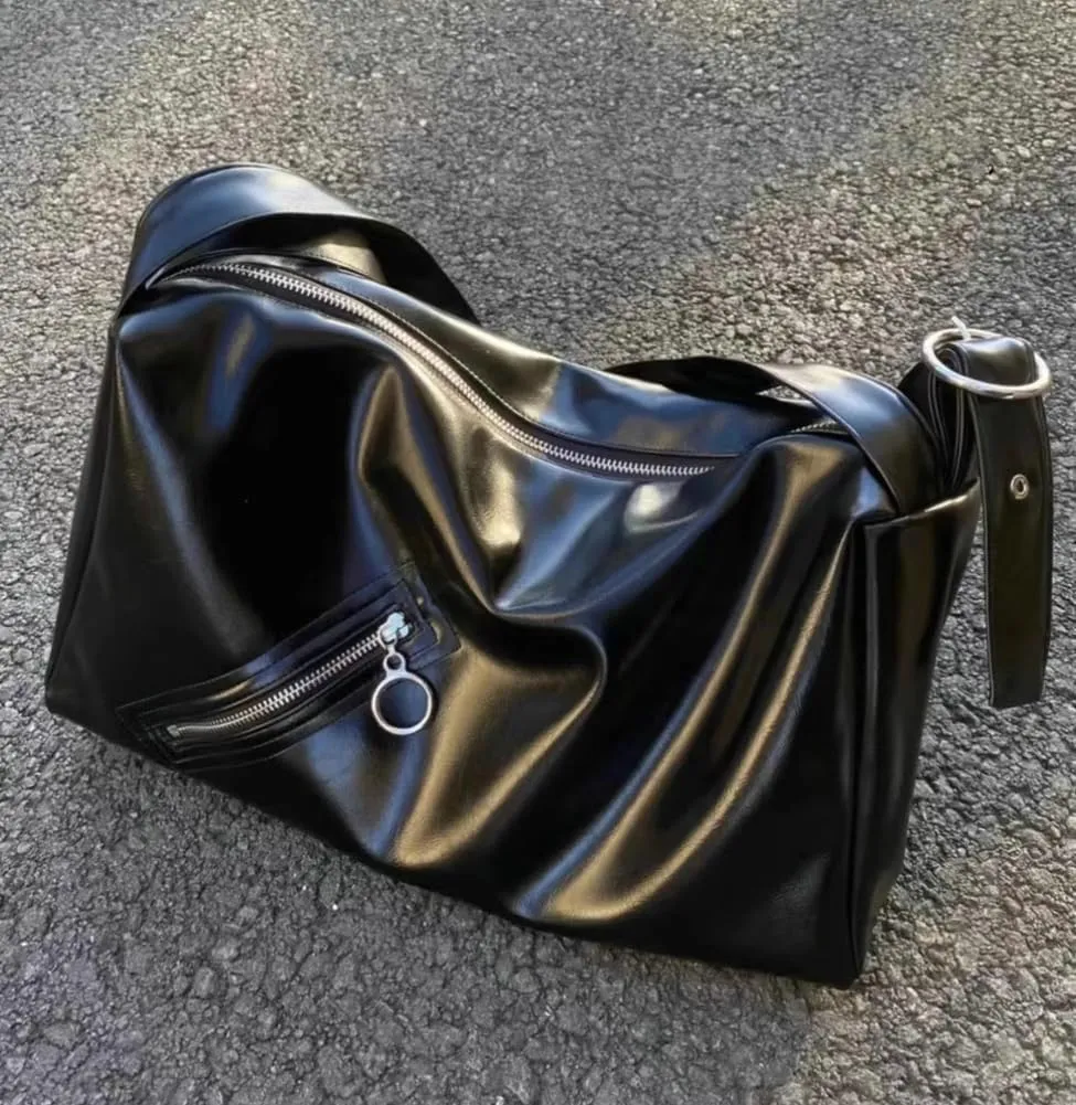 Slouchy Shoulder Bags for Women Large Soft Vegan Leather Tote Crossbody Purse Trendy Y2k Handbags Satchels