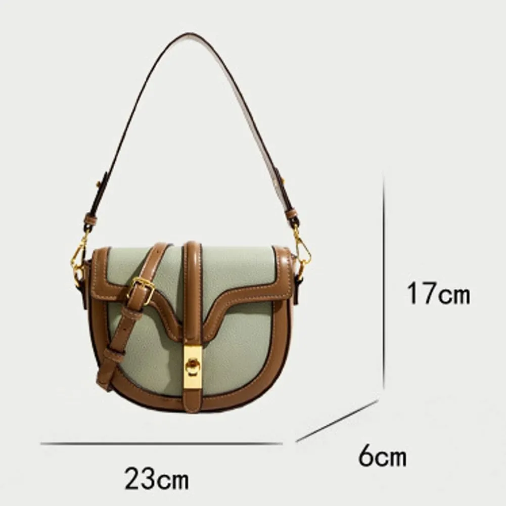 Small Colorblock Clutch Purses for Women Trendy Vegan Leather Crossbody Shoulder Bag Tote Handbags Satchels 2025
