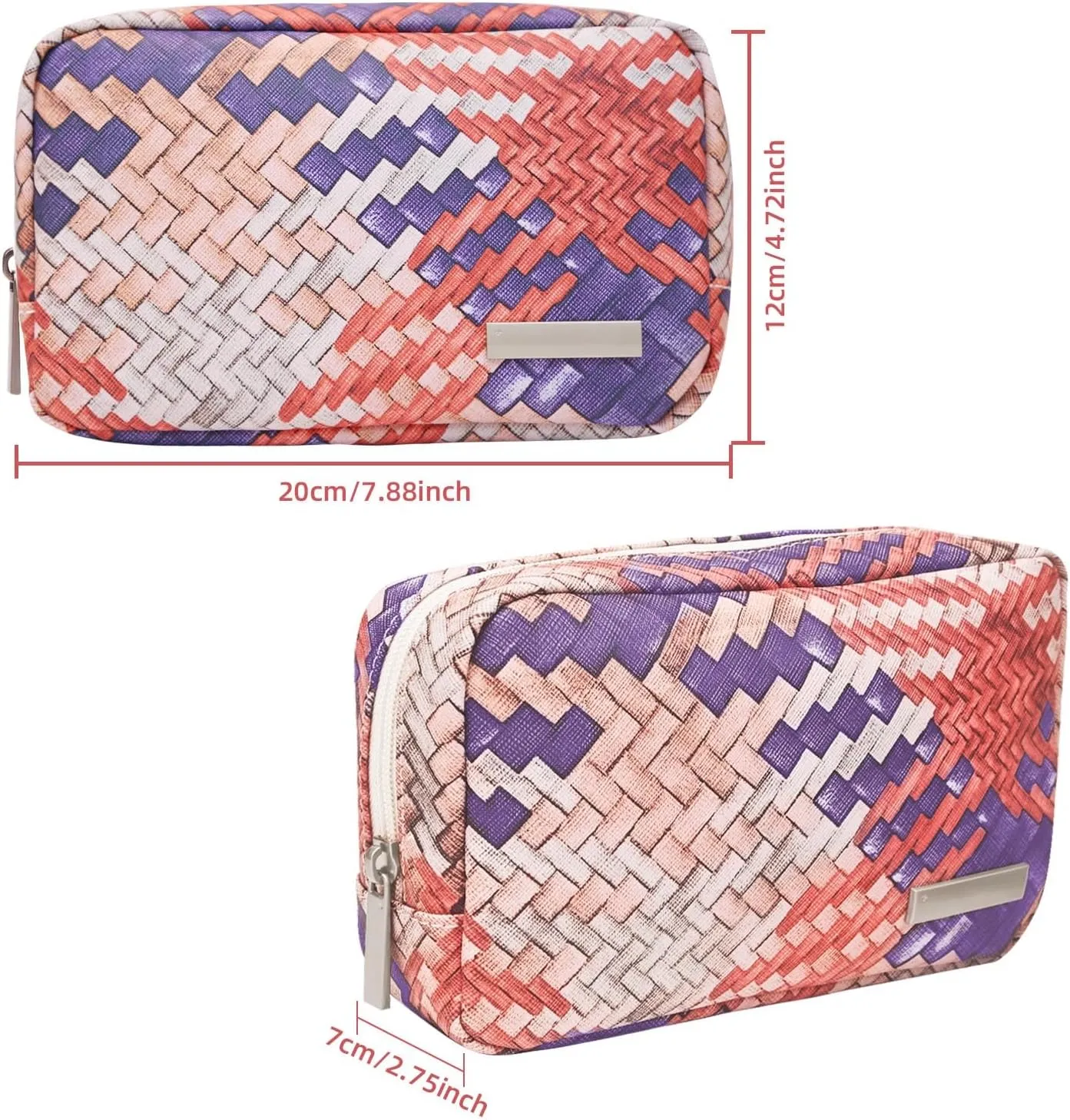 Small Makeup Bag for Purse, Mini Cosmetic Bag for Wemon, Purse Organizer Pouches for Travel