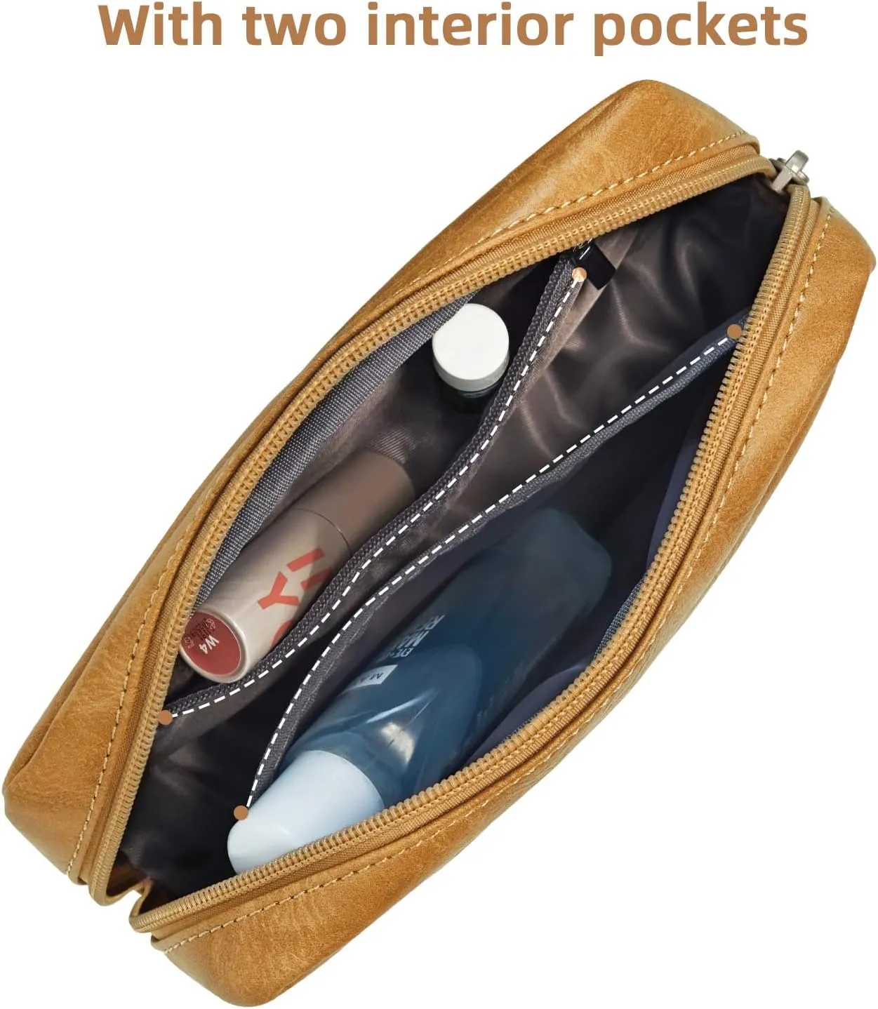 Small Makeup Bag for Purse, Mini Cosmetic Bag for Wemon, Purse Organizer Pouches for Travel