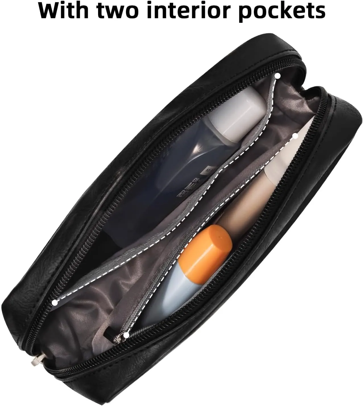 Small Makeup Bag for Purse, Mini Cosmetic Bag for Wemon, Purse Organizer Pouches for Travel