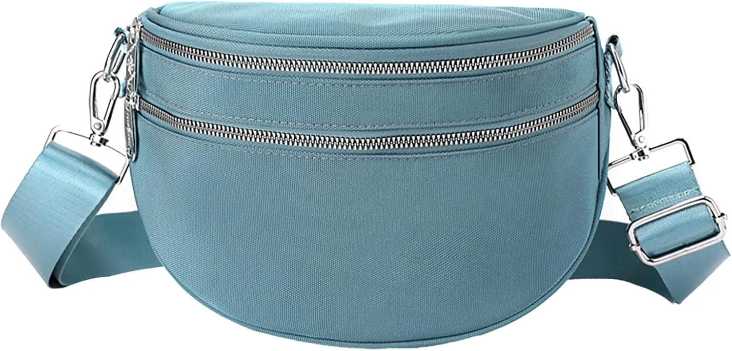 Small Shoulder Bag Lightweight Nylon Fabric Women's Bag Fashion Ladies Shoulder Laptop Messenger & (BU1, One Size)