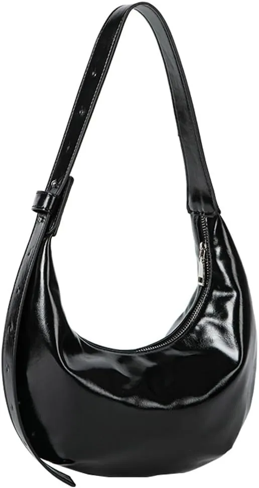 Soft Vegan Leather Shoulder Bag for Women Small Crossbody Tote Bag Ladies Casual Dumpling Handbags Satchels