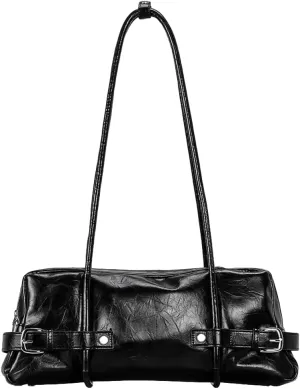 Soft Vegan Leather Shoulder Bag for Women Vintage Large Tote Purse Y2K Underarm Handbags Satchels