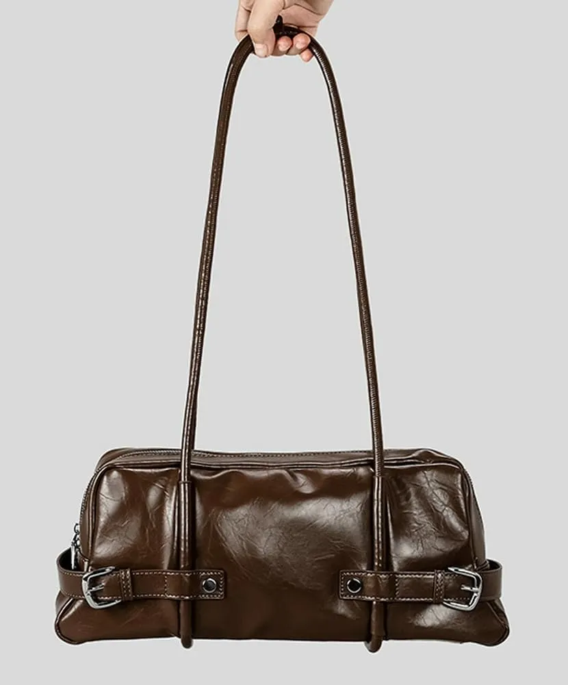 Soft Vegan Leather Shoulder Bag for Women Vintage Large Tote Purse Y2K Underarm Handbags Satchels