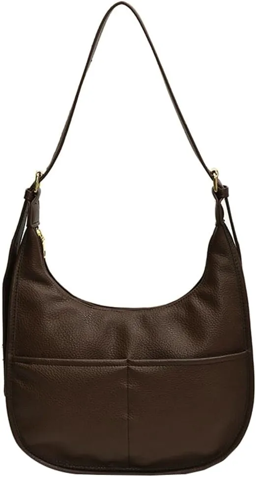 Soft Vegan Leather Shoulder Crossbody Bag for Women Large Dumpling Tote Purse Handbag Casual Work Satchels