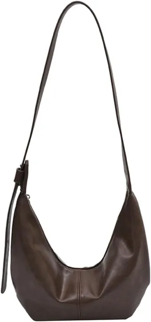 Soft Vegan Leather Shoulder Crossbody Bag for Women Small Dumpling Tote Purses Ladies Vintage Handbags Satchels