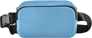 Solid Color Pure Plain Royal Blue Cute Waist Bag Fanny Pack for Women Men Teens Small Crossbody Passport Bag with Adjustable Strap for Workout Running Hiking