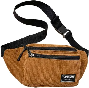 Study Materials Men Chest Bag Texture Body Small Bag Sports Waist Bags Casual Shoulder Bags For Men (Brown, One Size)