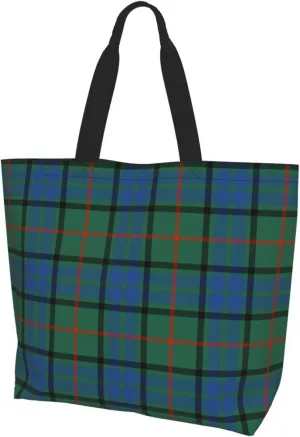 Tartan Tote Bag For Women Weekender Travel Bag Reusable Grocery Bags Large Totes Handbags