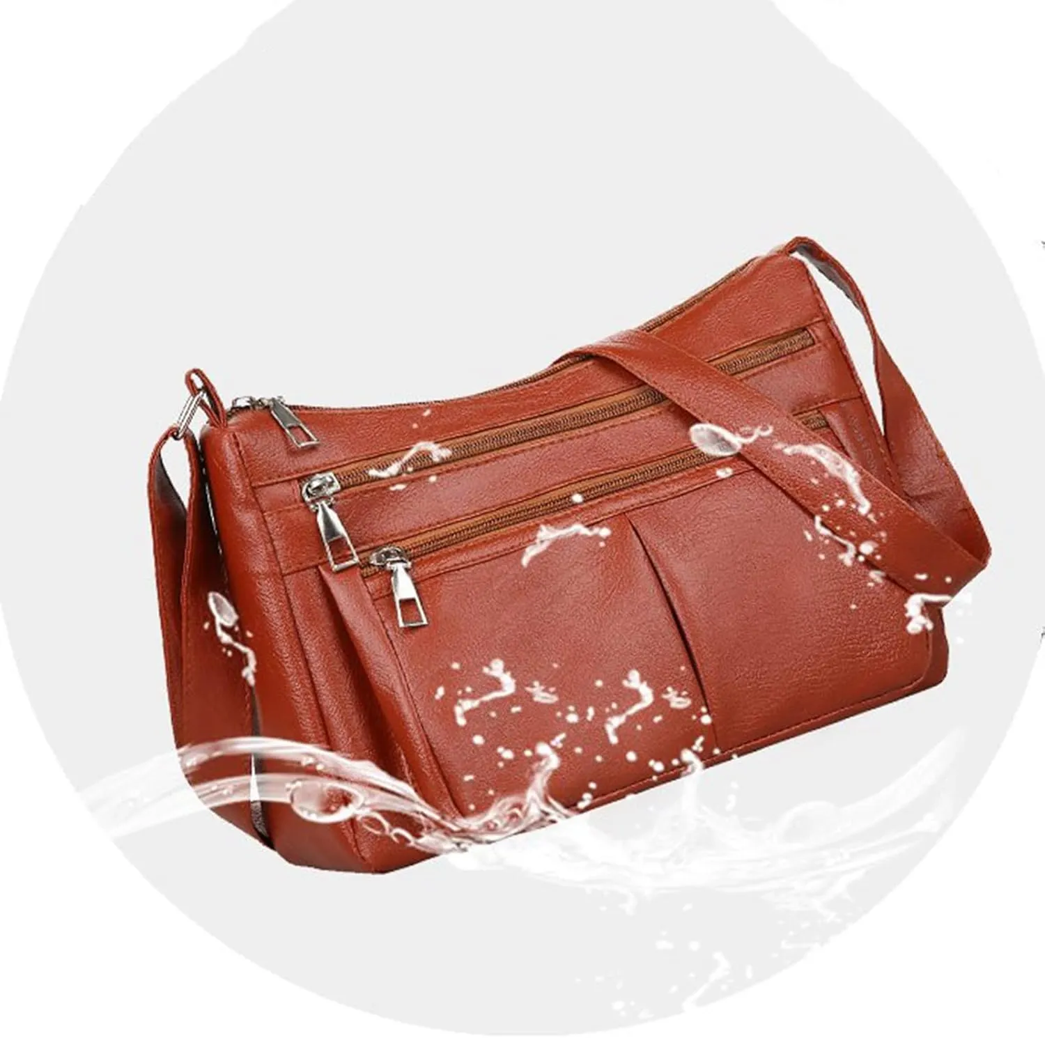 Tote Bag For Women Casual Leather Retro Shoulder Bags Versatile Cross Body Handbags For Shopping Travel Essential Q