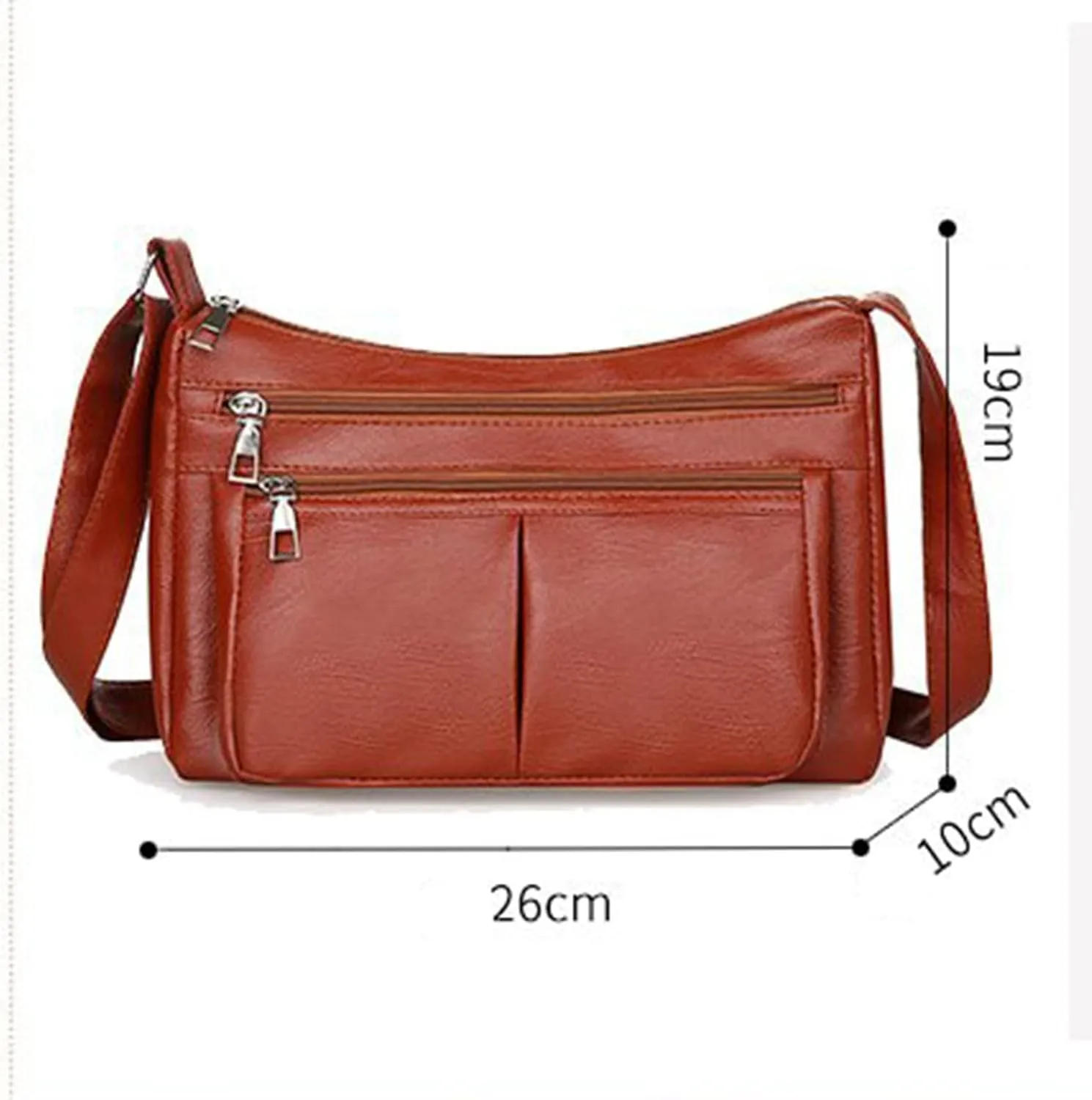 Tote Bag For Women Casual Leather Retro Shoulder Bags Versatile Cross Body Handbags For Shopping Travel Essential Q