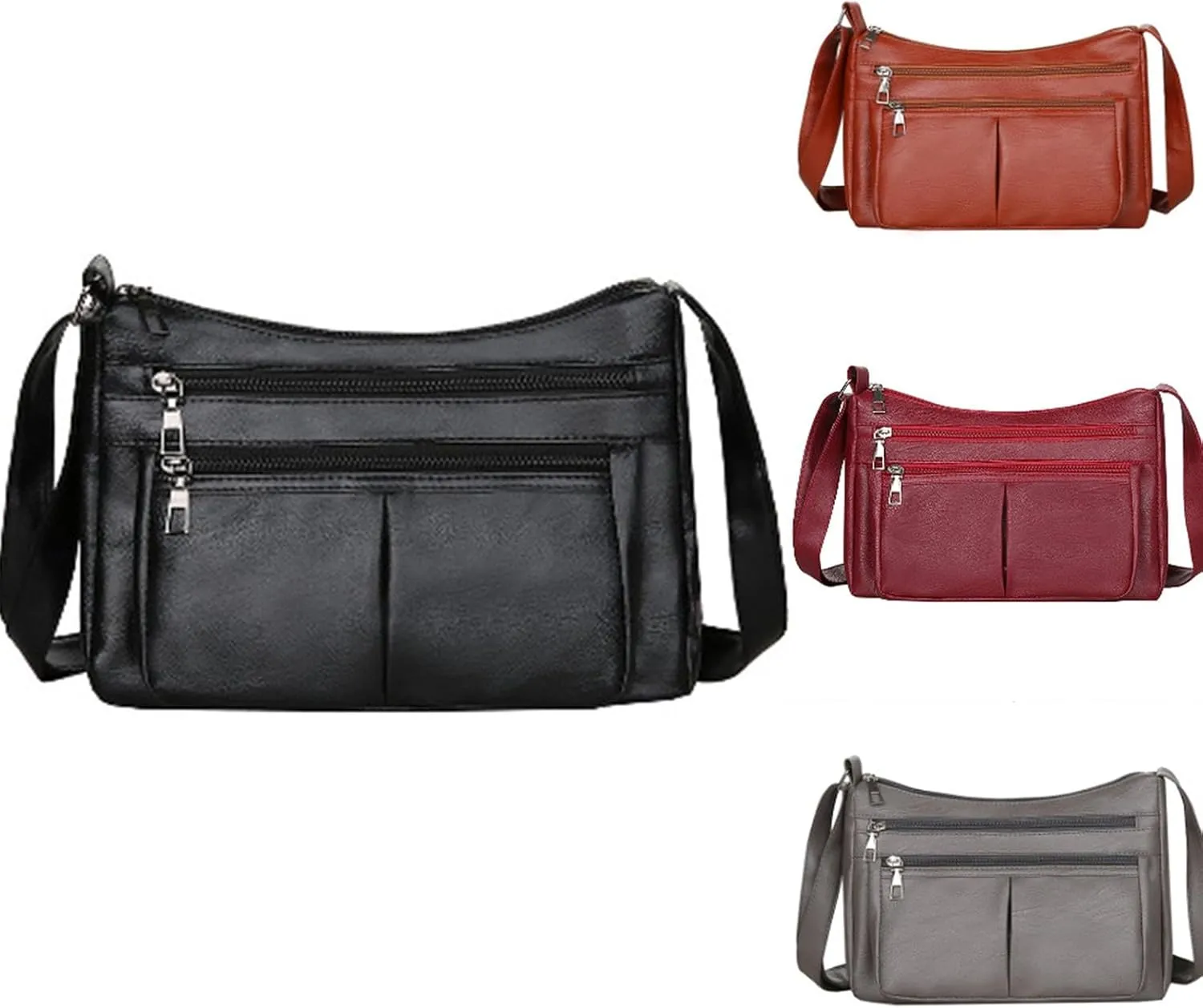 Tote Bag For Women Casual Leather Retro Shoulder Bags Versatile Cross Body Handbags For Shopping Travel Essential Q