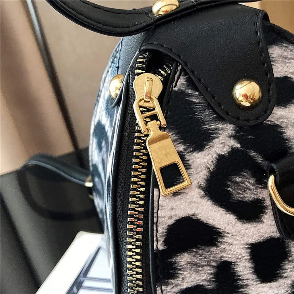 Tote Bag For Women Leopard Print Handbags Women Messenger Fashion Mini Trend Leather Shoulder Small Bag For Shopping Travel F