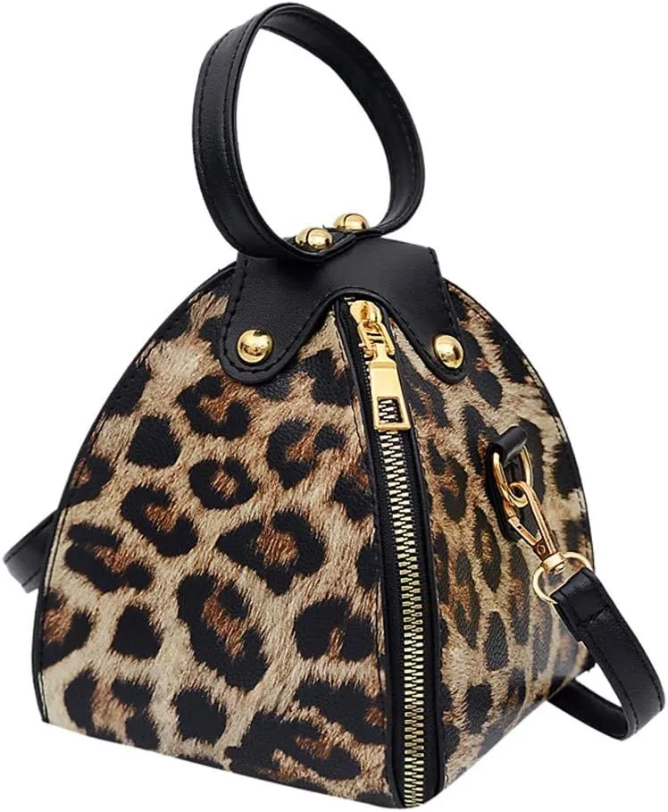 Tote Bag For Women Leopard Print Handbags Women Messenger Fashion Mini Trend Leather Shoulder Small Bag For Shopping Travel F