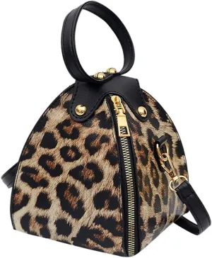 Tote Bag For Women Leopard Print Handbags Women Messenger Fashion Mini Trend Leather Shoulder Small Bag For Shopping Travel F