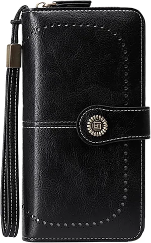Tote Bag For Women Women's Solid Color Long Purse Leather Wallet Ladies Large Handbags For Shopping Travel Essential E