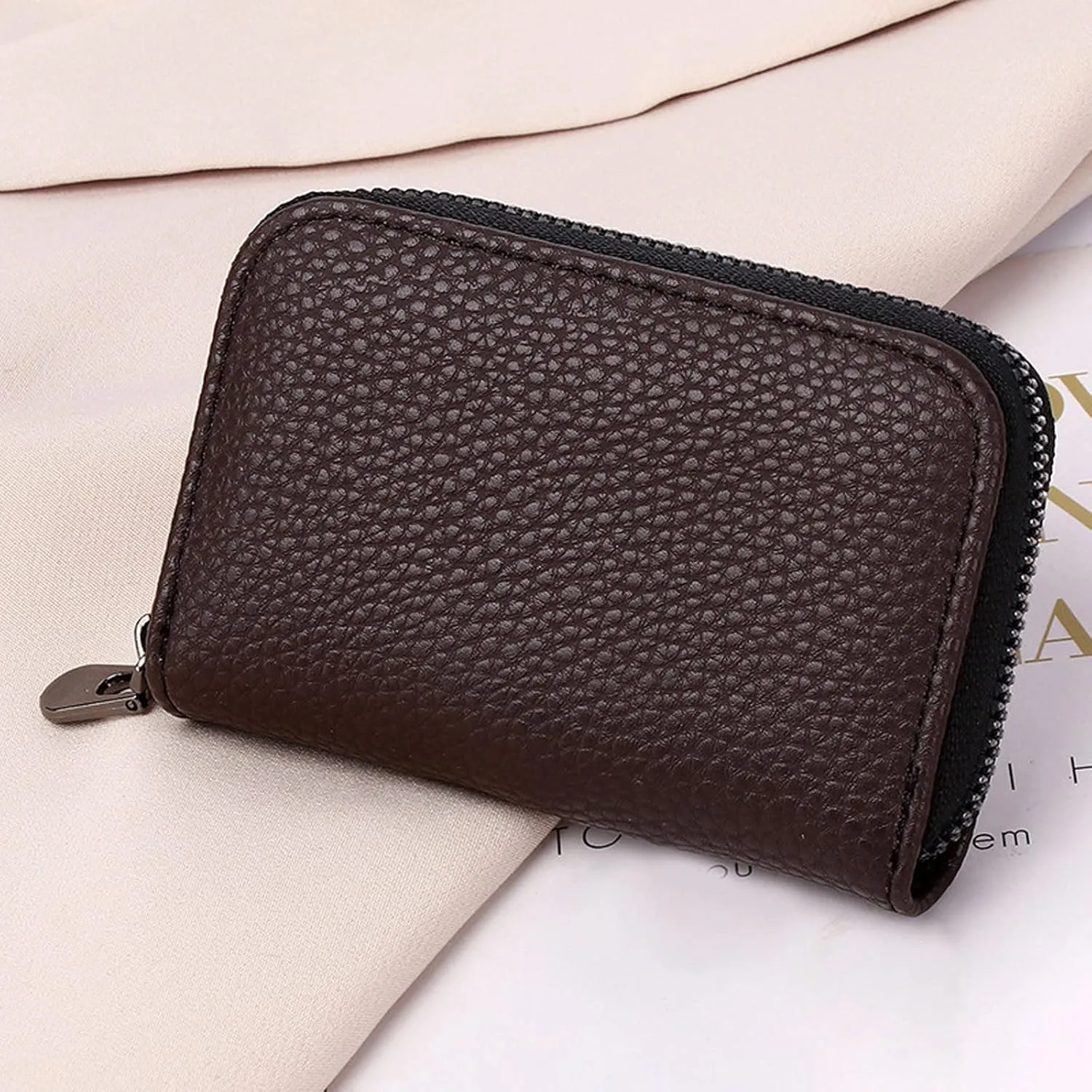 Tote Bag For Women Zipper Id Mini Wallet Solid Color Women Hasp Purse Multiple Card Slots Clutch Bag Men Phone Bag A