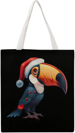 Toucans Canvas Tote Bag Casual Handbags Grocery Shopping Purses Work Bag for Women