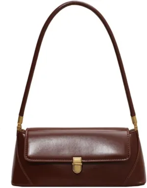 Trendy Purses for Women Satchel Leather Tote Bag Y2k Small Shoulder Bag Vintage Hobo Handbag Evening Clutch Purse