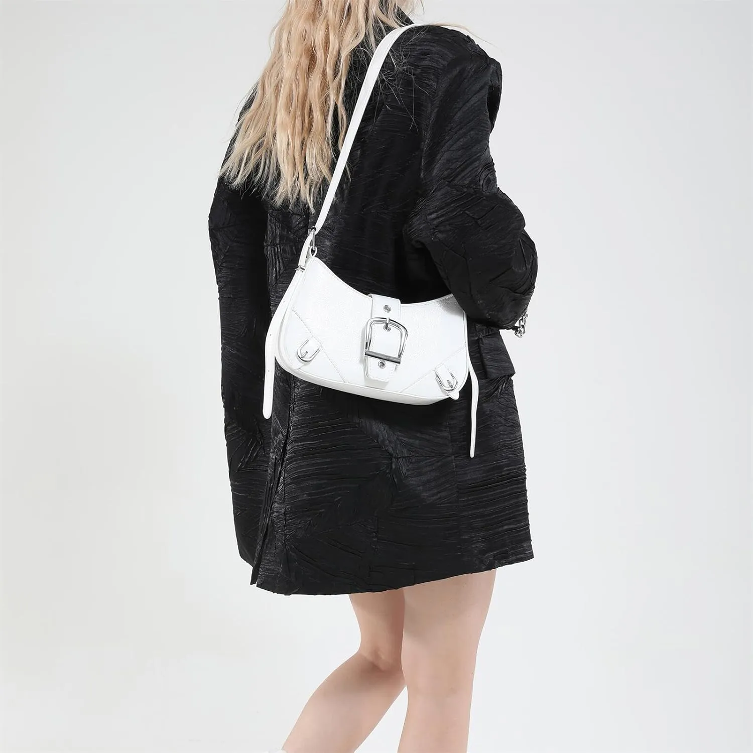 Trendy Satchel Shoulder Crossbody Bag for Women Handbag and Purses Y2K Hobos with Adjustable Strap