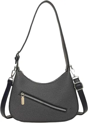 Trendy Vegan Leather Crossbody Shoulder Bags for Women Small Dumpling Tote Purse Y2k Zipper Handbags Satchels