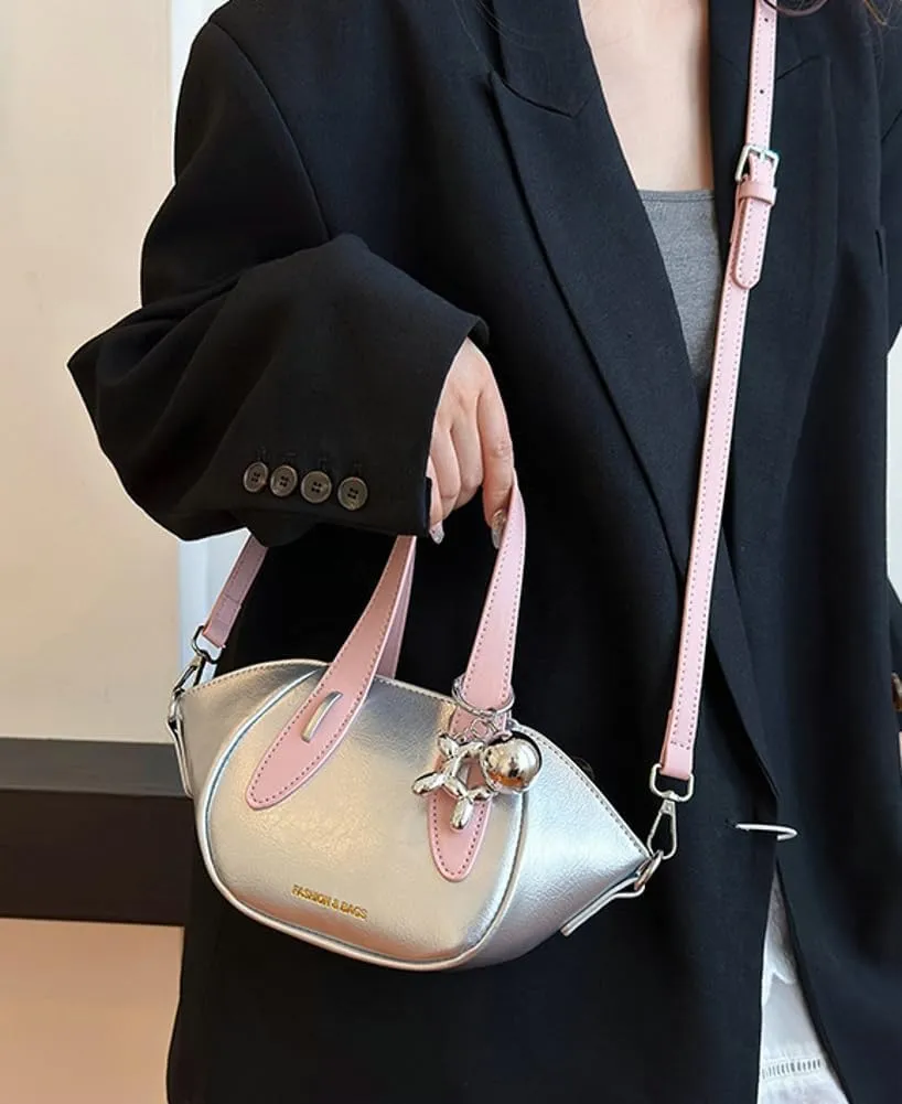 Trendy Vegan Leather Handbag Purses for Women Small Y2k Crossbody Tote Bag Ladies Bucket Shoulder Satchels 2025