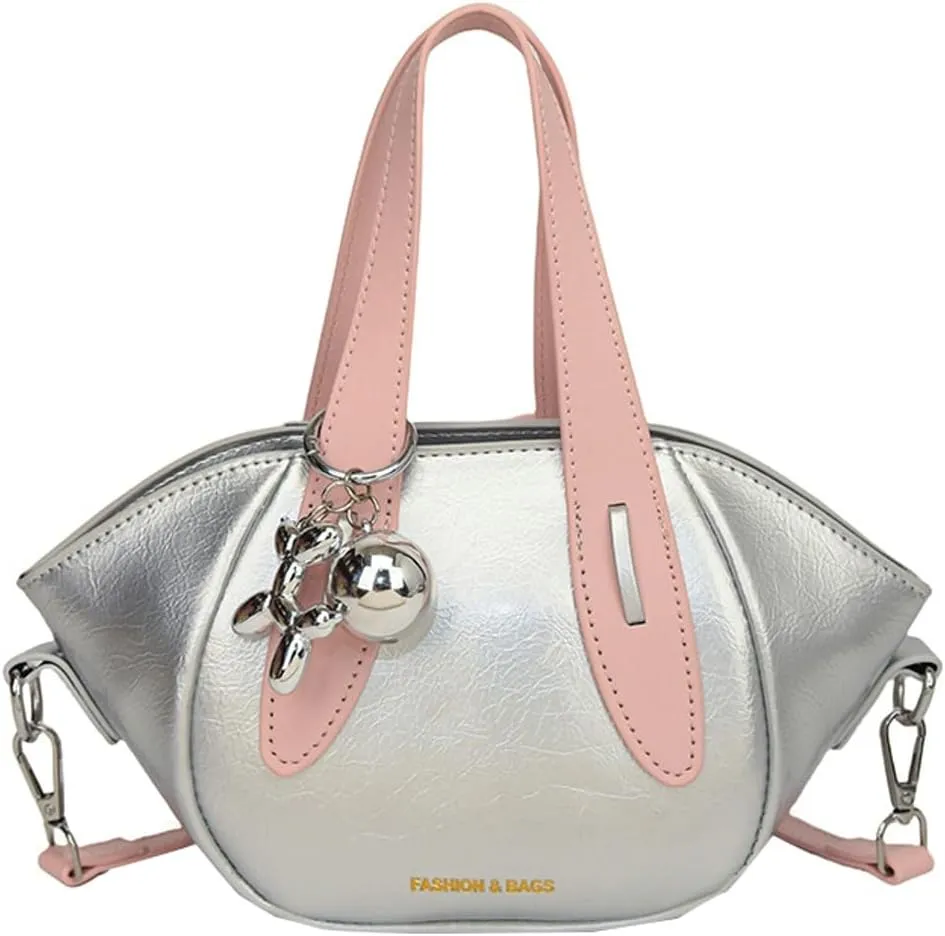 Trendy Vegan Leather Handbag Purses for Women Small Y2k Crossbody Tote Bag Ladies Bucket Shoulder Satchels 2025