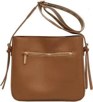 Trendy Vegan Leather Shoulder Bag for Women Small Bucket Tote Purse Ladies Working Crossbody Bag Satchels