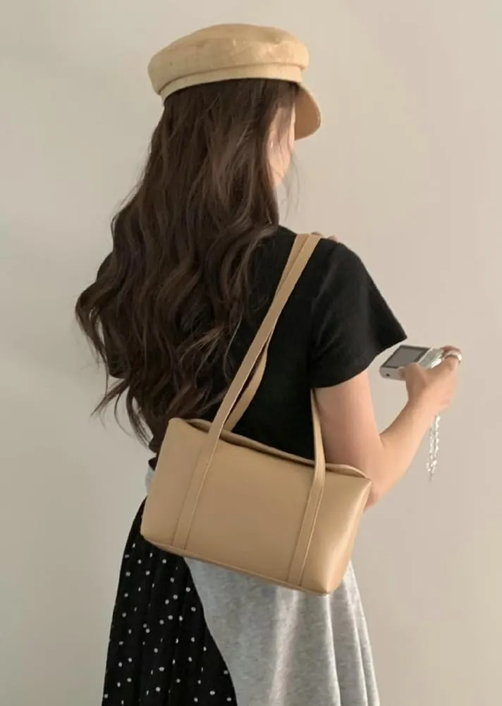 Trendy Vegan Leather Shoulder Tote Bag for Women Large Working Shopping Handbags Casual Ladies Top Handle Satchels