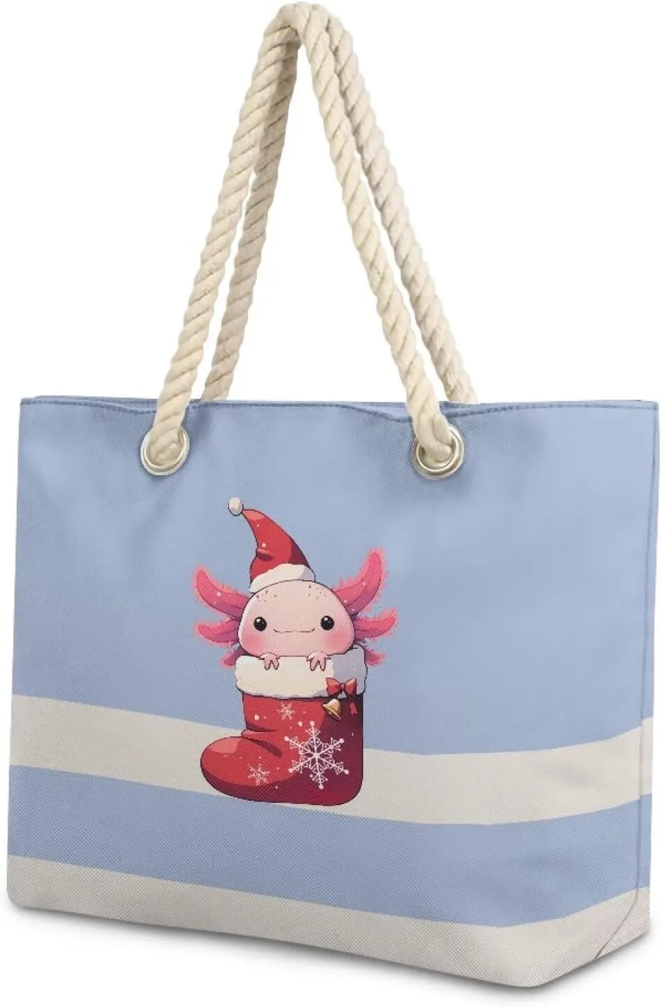Vacation Beach Bag for Ladiess Women Medium Casual Travel Tote Bag Swim Pool Totes Bag with Hemp Rope Handle