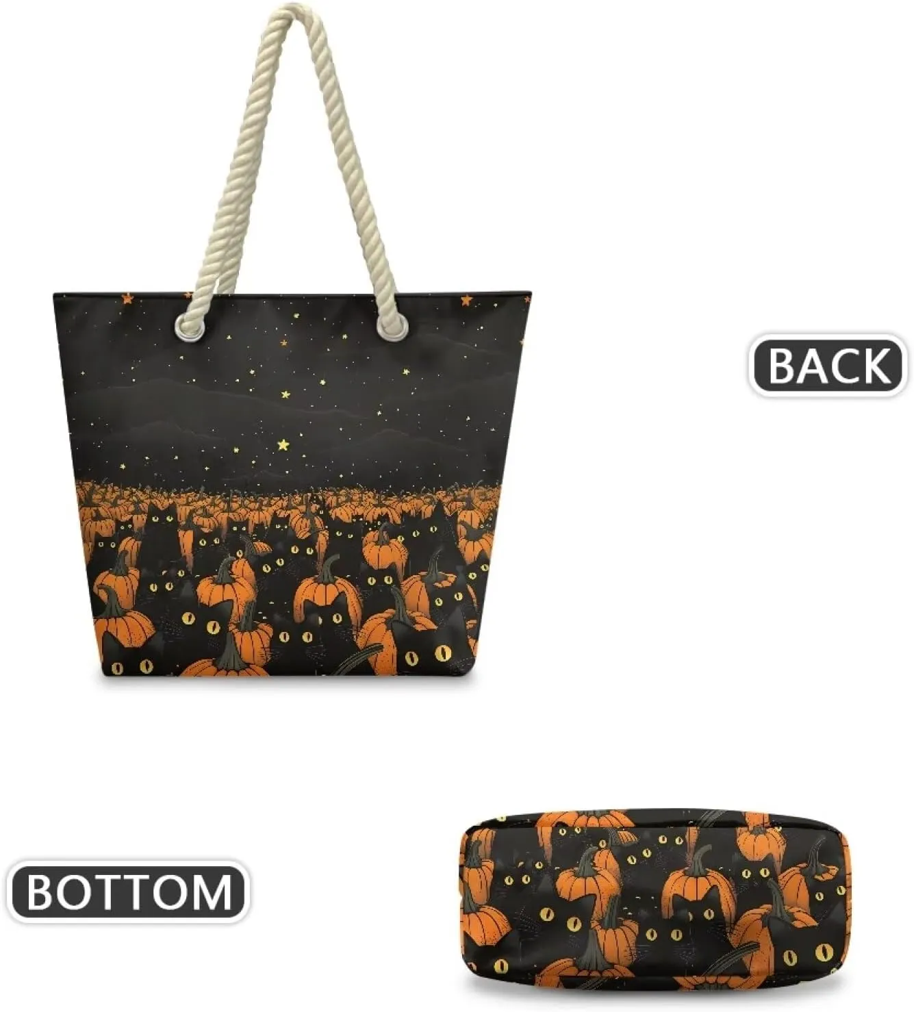 Vacation Beach Bag for Ladiess Women Medium Casual Travel Tote Bag Swim Pool Totes Bag with Hemp Rope Handle