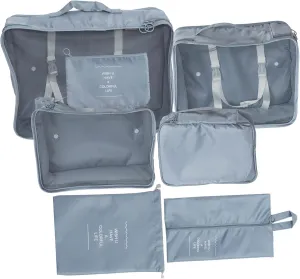 VALICLUD 7pcs Travel Packing Cubes for Suitcase Luggage Organizer Bags Set for Travel Pouches