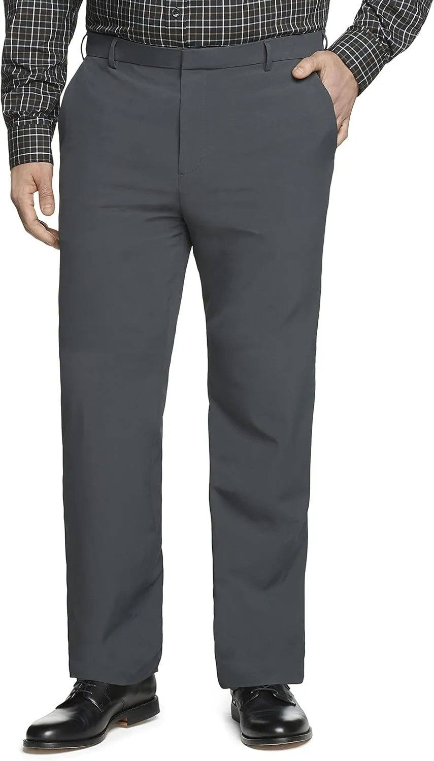 Van Heusen Men's Big and Tall Stain Shield Stretch Straight Fit Flat Front Dress Pant