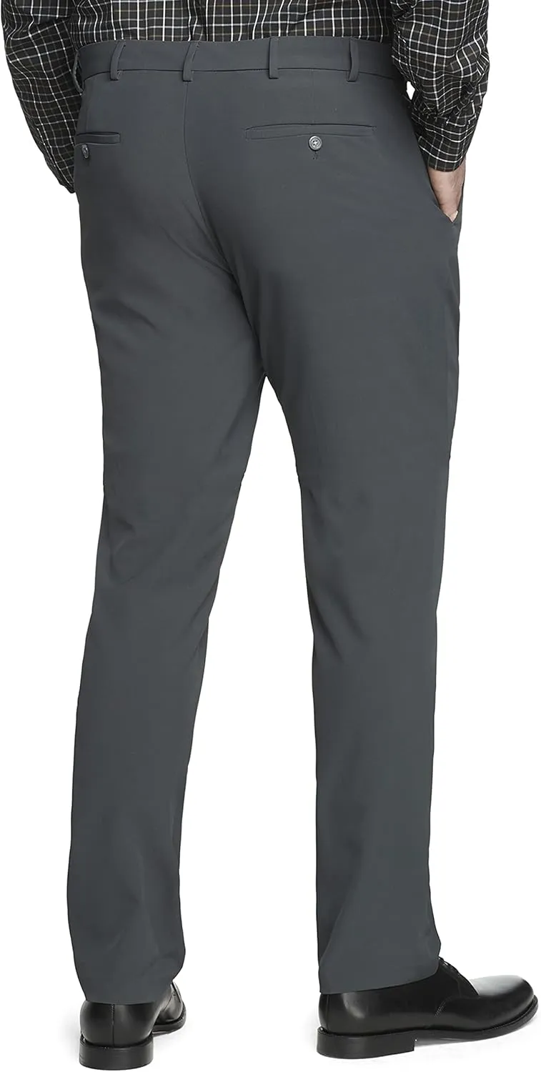 Van Heusen Men's Big and Tall Stain Shield Stretch Straight Fit Flat Front Dress Pant