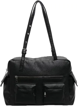 Vegan Leather Purses and Handbags for Women Large Shoulder Bags Soft Multi-Pocket Tote Bag Top Handle Satchels
