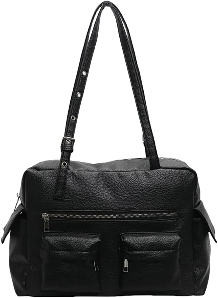 Vegan Leather Purses and Handbags for Women Large Shoulder Bags Soft Multi-Pocket Tote Bag Top Handle Satchels