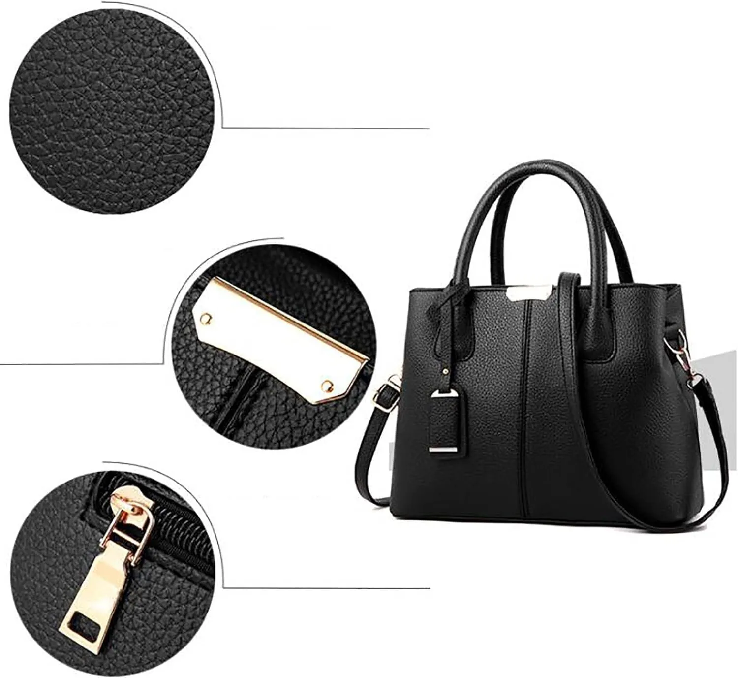 Vintage Handbag Handbag For Women Roomy Fashion Womens Handbags Ladies Purse Satchel Shoulder Bags Tote Leather Bag