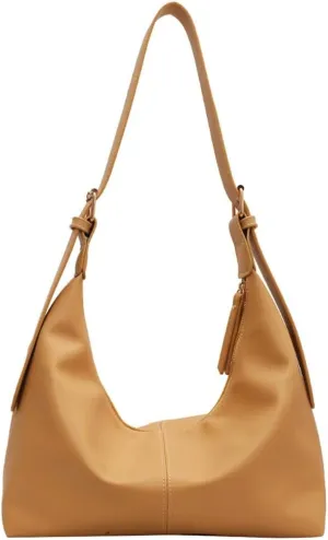 Vintage Shoulder Crossbody Purses for Women Large Dumpling Tote Bag Soft Vegan Leather Handbags Adjustable Satchels