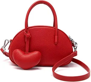 Vintage Small Crossbody Purse for Women Soft Vegan Leather Shoulder Tote Bag Cute Shell Handbags Clutch Satchels