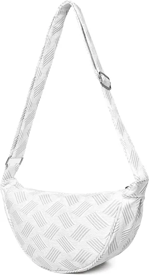 VOLGANIK ROCK Crossbody Bags Trendy Hobo Sling Nylon Crescent Purses and Handbags