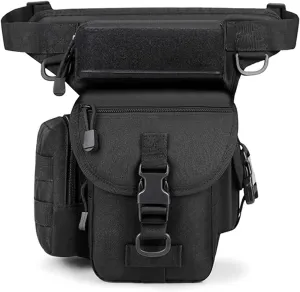 Waterproof Drop Leg Pouch Bag, Outdoor Bike Cycling Hiking Thigh Bag, Drop Leg Bag Pouches(Black)