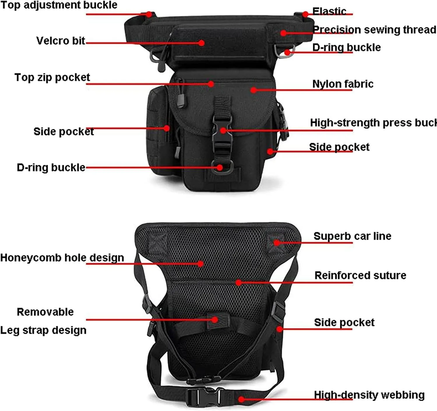 Waterproof Drop Leg Pouch Bag, Outdoor Bike Cycling Hiking Thigh Bag, Drop Leg Bag Pouches(Green)